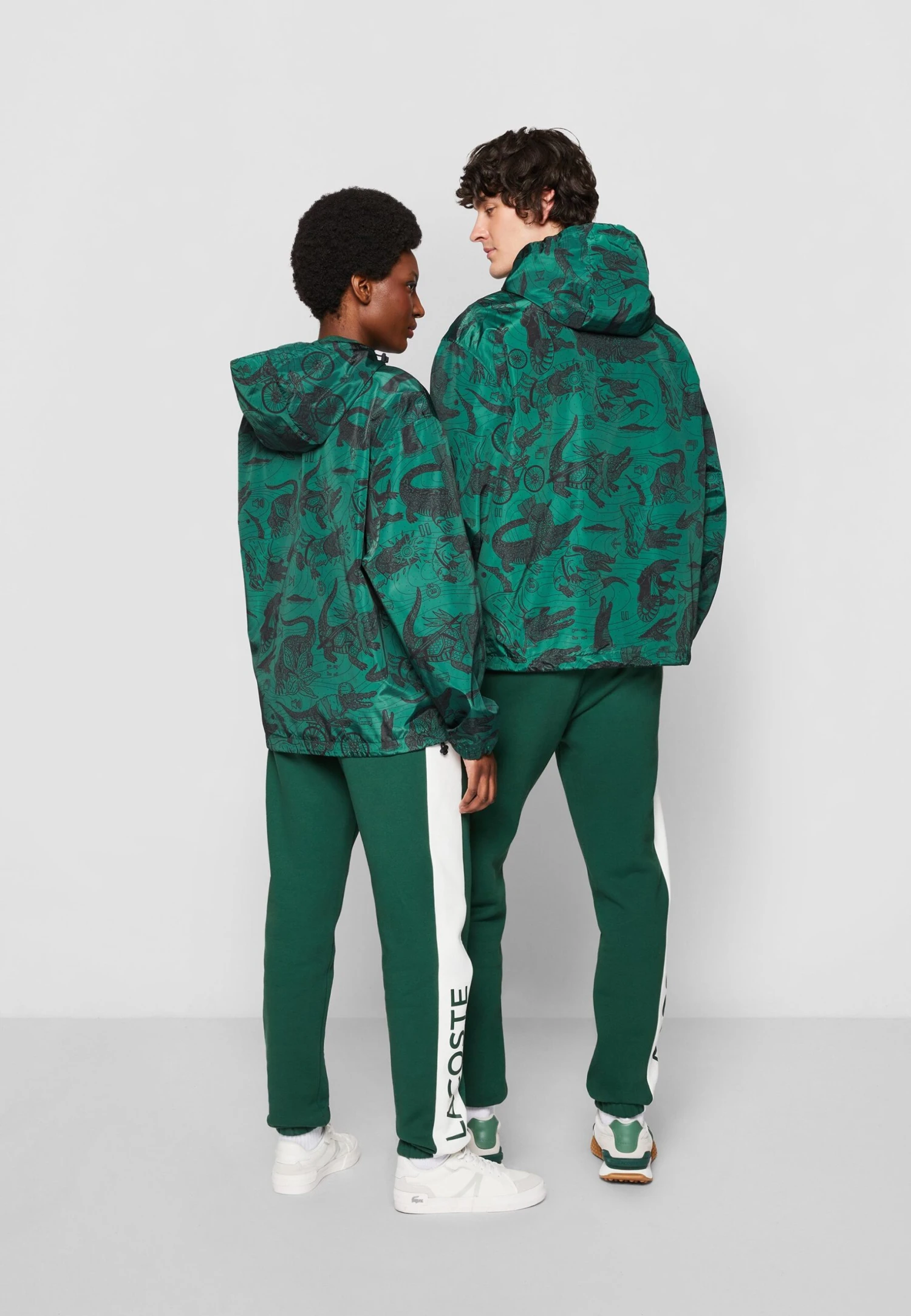 Lacoste X Netflix Unisex - Summer Jacket - Green/Black 4 Lacoste X Netflix Unisex - Summer Jacket - Green/Black - Image 4