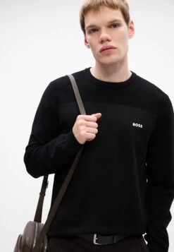 Boss MOMENTUM - Jumper - Black -Indicode Men Wear Shop 402c50d4778846dc844dd8ccf40ebad1