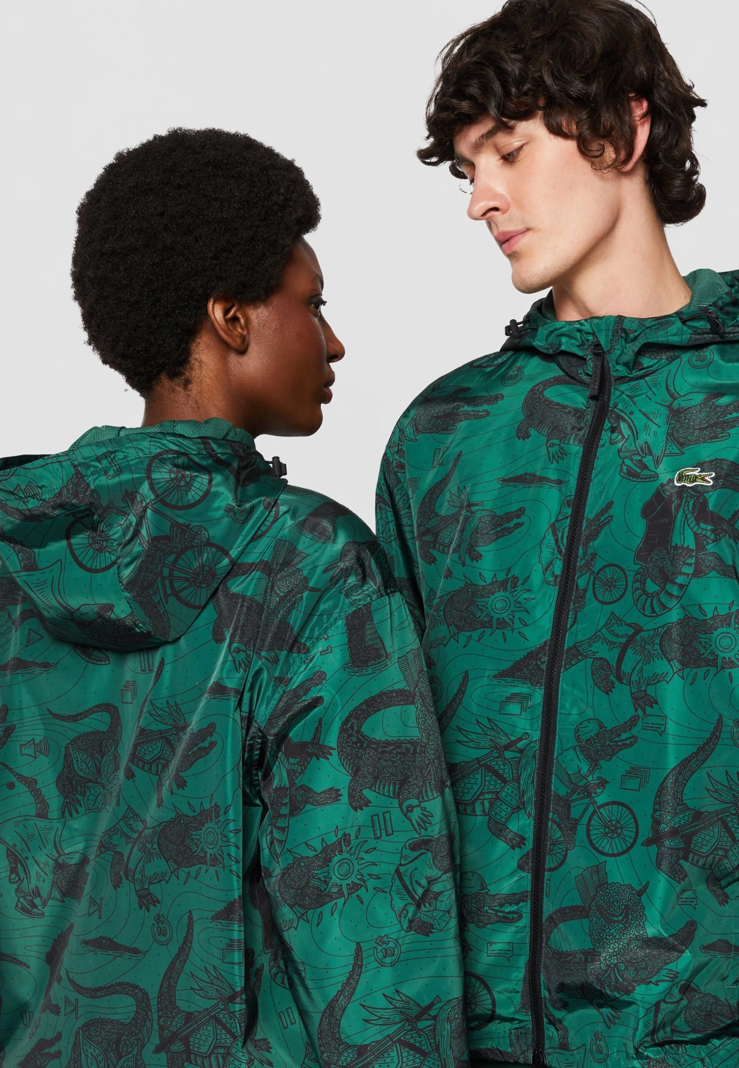 Lacoste X Netflix Unisex - Summer Jacket - Green/Black 7 Lacoste X Netflix Unisex - Summer Jacket - Green/Black - Image 7