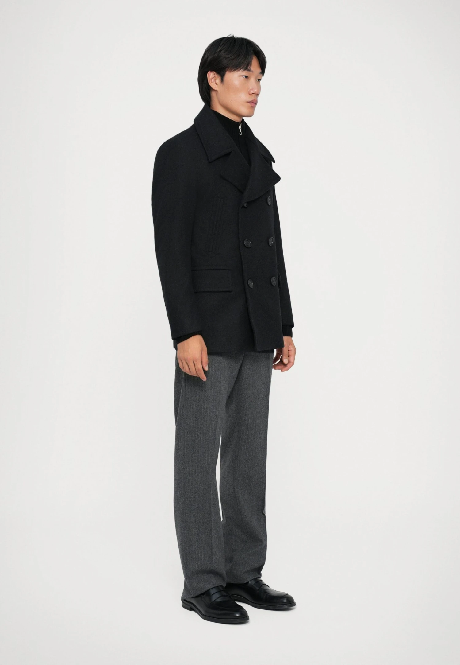 Tiger Of Sweden MAHLER - Short Coat - Charcoal 4 Tiger Of Sweden MAHLER - Short Coat - Charcoal - Image 4