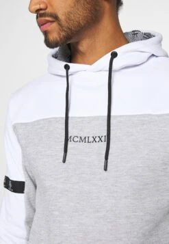 BRAVE SOUL Fulham - Hoodie - Optic White /Grey Marl / Jet Black 11 BRAVE SOUL Fulham - Hoodie - Optic White /Grey Marl / Jet Black -Indicode Men Wear Shop 415e8aaf8fd441b7afc3e962da15a7fe