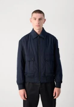 Boss OKING - Bomber Jacket - Dark Blue -Indicode Men Wear Shop 42611ef39ebb4e56b7a6b492c34d3f6f