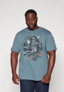 Jack & Jones JJSKULL ROCK TEE CREW NECK 4 PACK - Print T-shirt - Kombu Green/white/black/goblin Blue 11 Jack & Jones JJSKULL ROCK TEE CREW NECK 4 PACK - Print T-shirt - Kombu Green/white/black/goblin Blue -Indicode Men Wear Shop 450376878a044c5ba4637d0cbe698c96