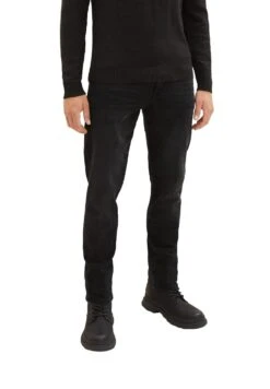 Tom Tailor TTJOSH Slim - Slim Fit Jeans - Used Dark Stone Black Denim -Indicode Men Wear Shop 46933bb9e7564a2f80e0a016003bf68f