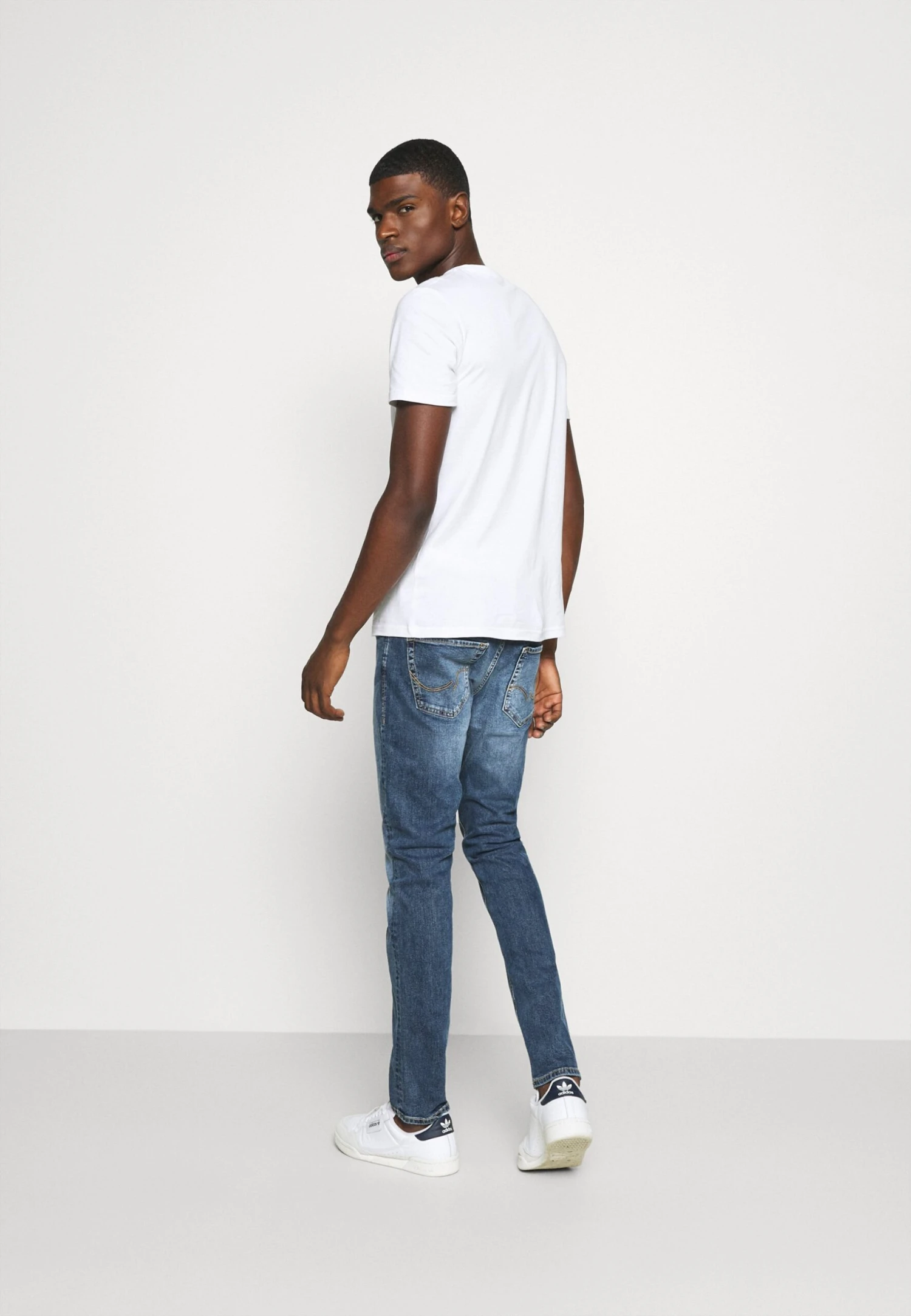 Jack & Jones Jjiglenn Jjoriginal - Slim Fit Jeans - Blue Denim 3 Jack & Jones Jjiglenn Jjoriginal - Slim Fit Jeans - Blue Denim - Image 3
