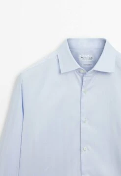 Massimo Dutti SLIM FIT GARMENT - Formal Shirt - Light Blue -Indicode Men Wear Shop 49f815e9bcad4b8e932a1088875f70ca