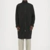 Han Kjøbenhavn LONG TRACK JACKET - Trenchcoat - Anthracite Black