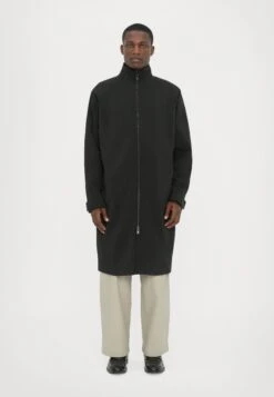 Han Kjøbenhavn LONG TRACK JACKET - Trenchcoat - Anthracite Black