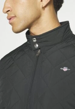 Gant QUILTED WINDCHEATER - Light Jacket - Black -Indicode Men Wear Shop 4bbd60ad87ed4fe3a531ebd7100500b6