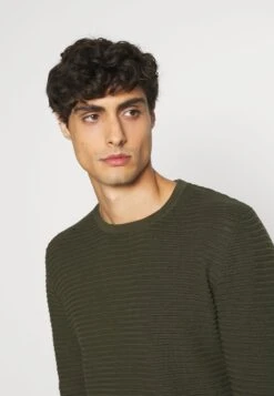 Lindbergh Structure - Jumper - Army -Indicode Men Wear Shop 4c90e9f48311409682a90842943c9990