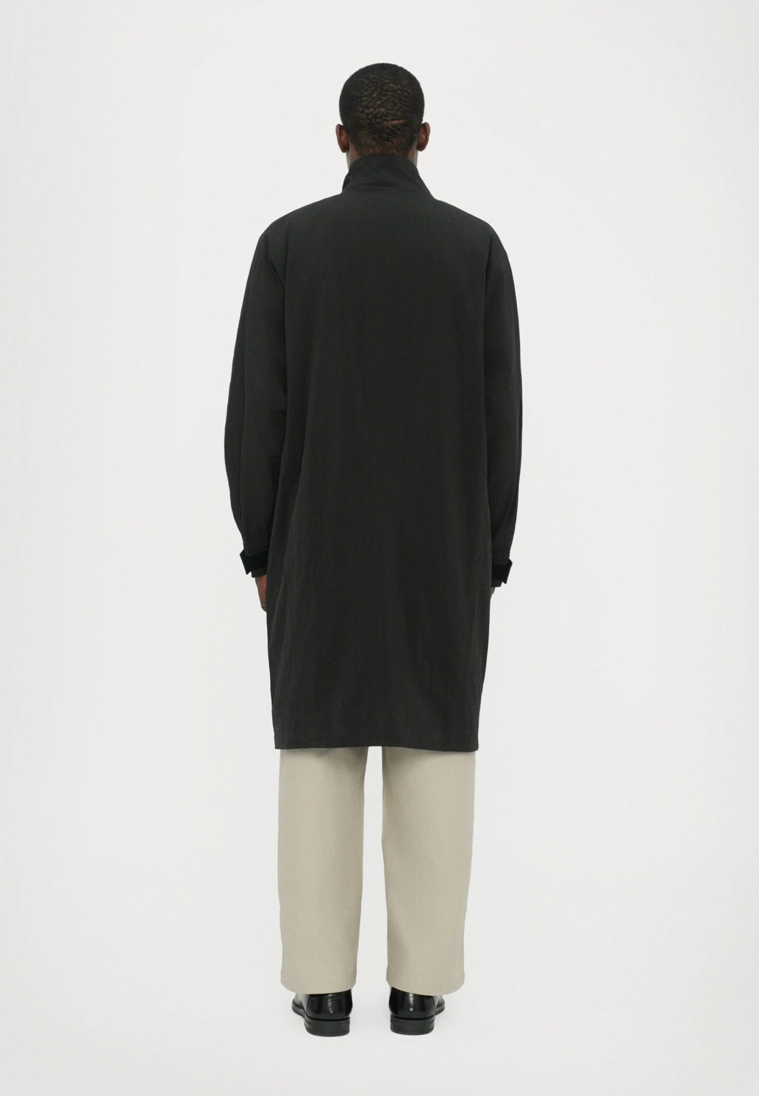 Han Kjøbenhavn LONG TRACK JACKET - Trenchcoat - Anthracite Black 3 Han Kjøbenhavn LONG TRACK JACKET - Trenchcoat - Anthracite Black - Image 3