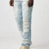 Full Destroyed - Relaxed Fit Jeans - Desert Blue