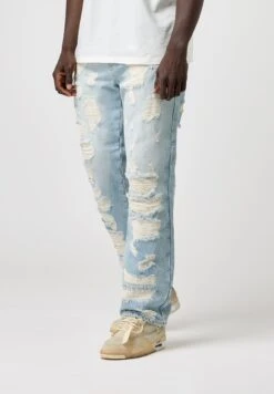 Full Destroyed - Relaxed Fit Jeans - Desert Blue