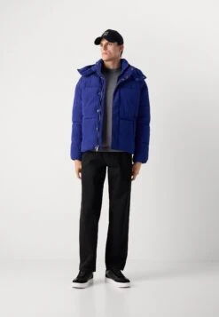 Calvin Klein Jeans LOGO HOODED - Winter Jacket - Bellwether Blue -Indicode Men Wear Shop 5159137cf37e44108f9d3e6acdc11975