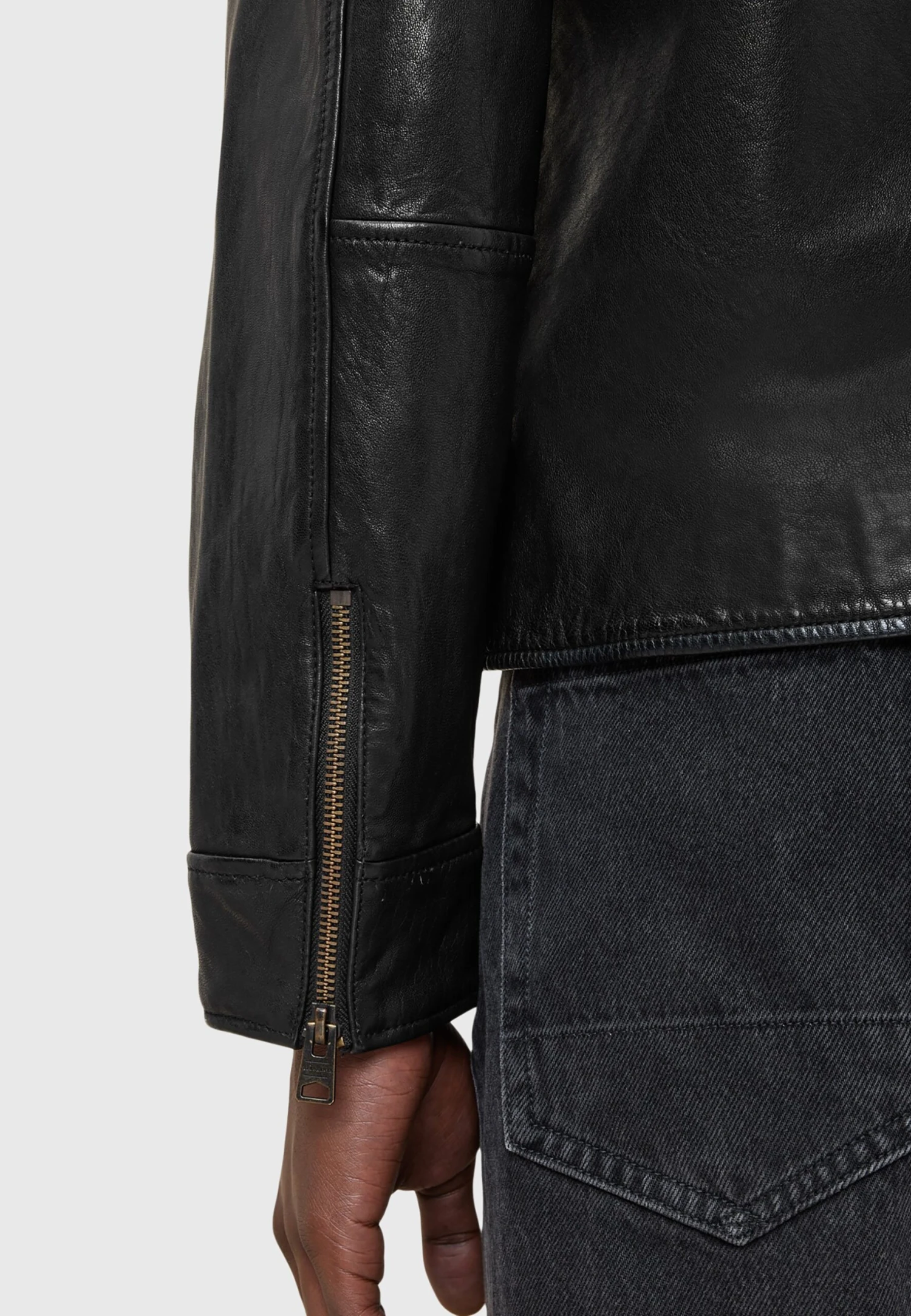 AllSaints MILLER JACKET - Leather Jacket - Black 5 AllSaints MILLER JACKET - Leather Jacket - Black - Image 5