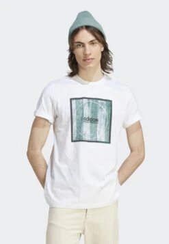 Adidas Sportswear Tiro Box Graphic- Print T-Shirt - White