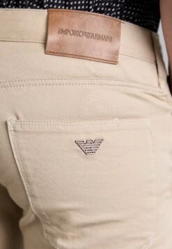 Emporio Armani 5 POCKETS PANT - Slim Fit Jeans - Beige -Indicode Men Wear Shop 54623265e4824a78b0bddf9bc59b6d4b