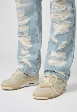 Full Destroyed - Relaxed Fit Jeans - Desert Blue -Indicode Men Wear Shop 54a3f1a36f6c429eac0aaf313017d8b4