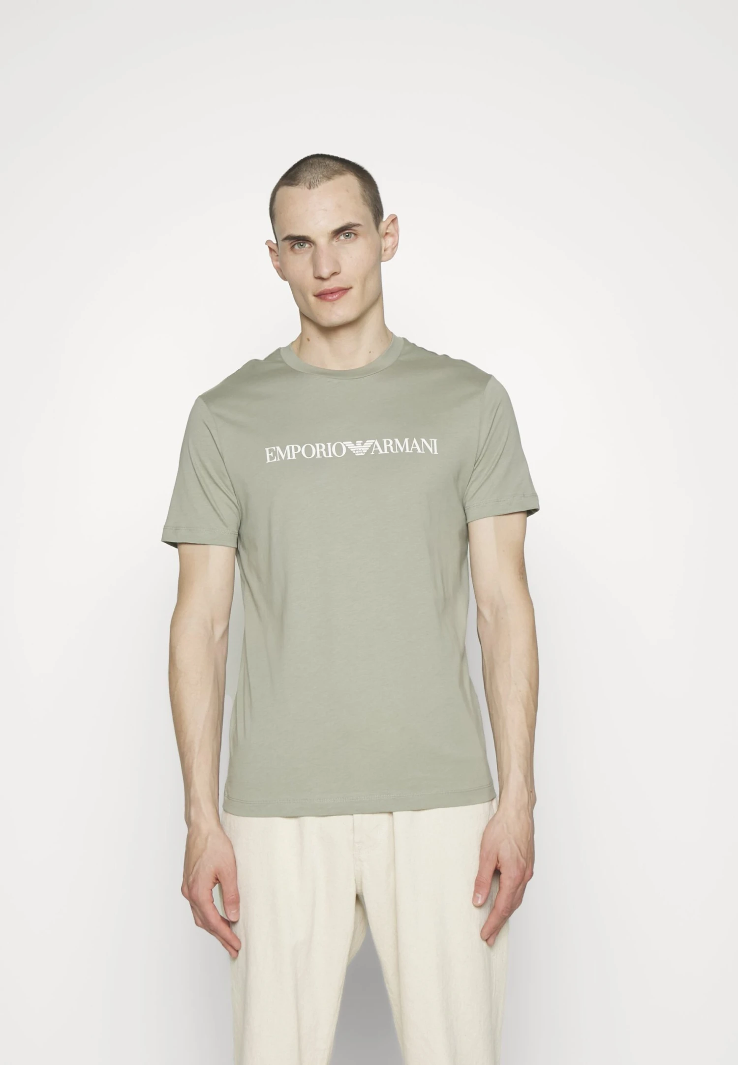 Emporio Armani Print T-Shirt - Salvia Logo 1 Emporio Armani Print T-Shirt - Salvia Logo