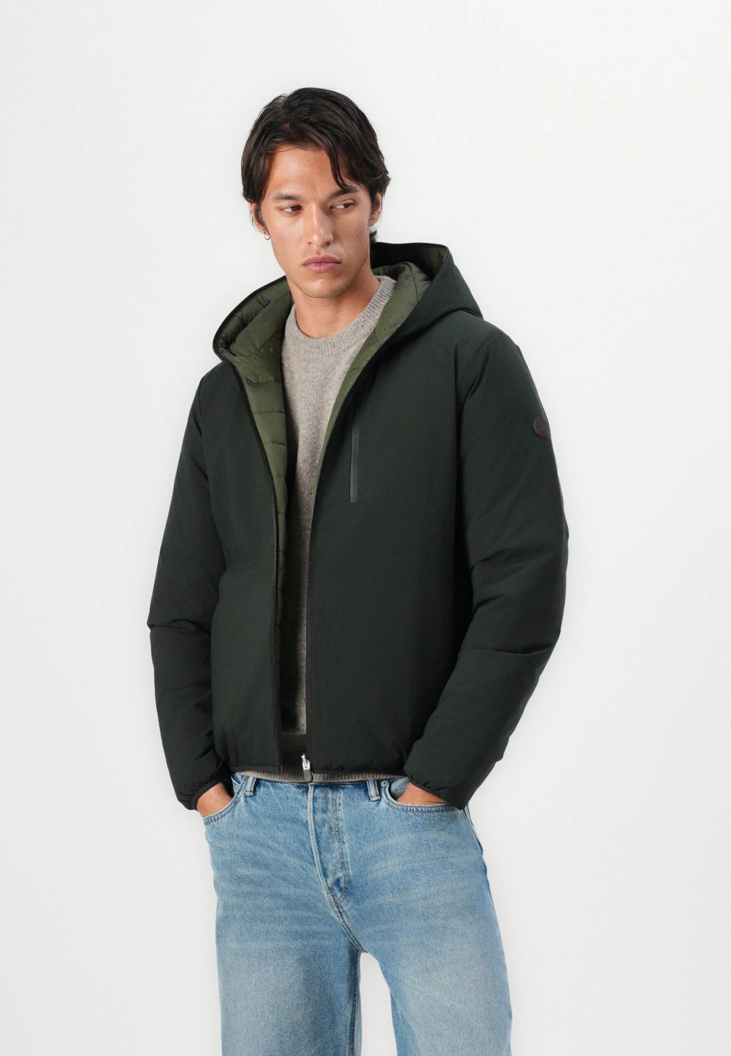 SAVE THE DUCK EZRA - Winter Jacket - Green Black 5 SAVE THE DUCK EZRA - Winter Jacket - Green Black - Image 5