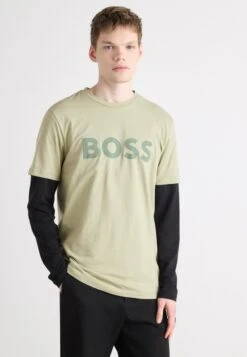 Boss THINKING - Print T-shirt - Open Green