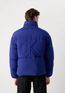 Calvin Klein Jeans LOGO HOODED - Winter Jacket - Bellwether Blue -Indicode Men Wear Shop 560aa263ec194f94994deb646576617a