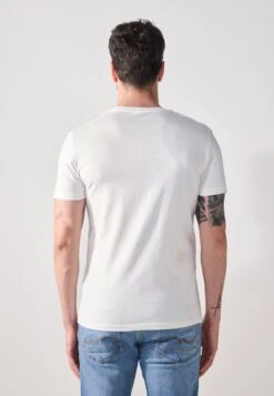 Pier One 2 PACK - Print T-shirt - Bright White,mottled Light Grey -Indicode Men Wear Shop 56115b9962ac4a40b72b742350dbcc2b