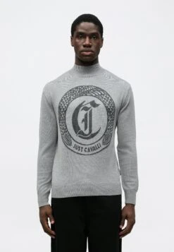 JUST CAVALLI LOGO - Jumper - Grigio Melange