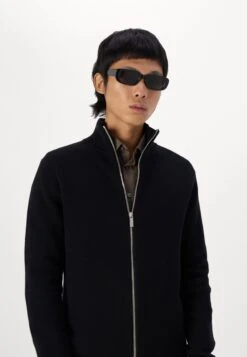 Selected Homme SLHDANE STRUCTURE FULL ZIP - Cardigan - Black -Indicode Men Wear Shop 56f7acc6c5a346699ed4240d6b08a104