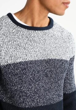 Pier One Jumper - Mottled Dark Blue -Indicode Men Wear Shop 584302a979d146a89f253e8c53556cb6