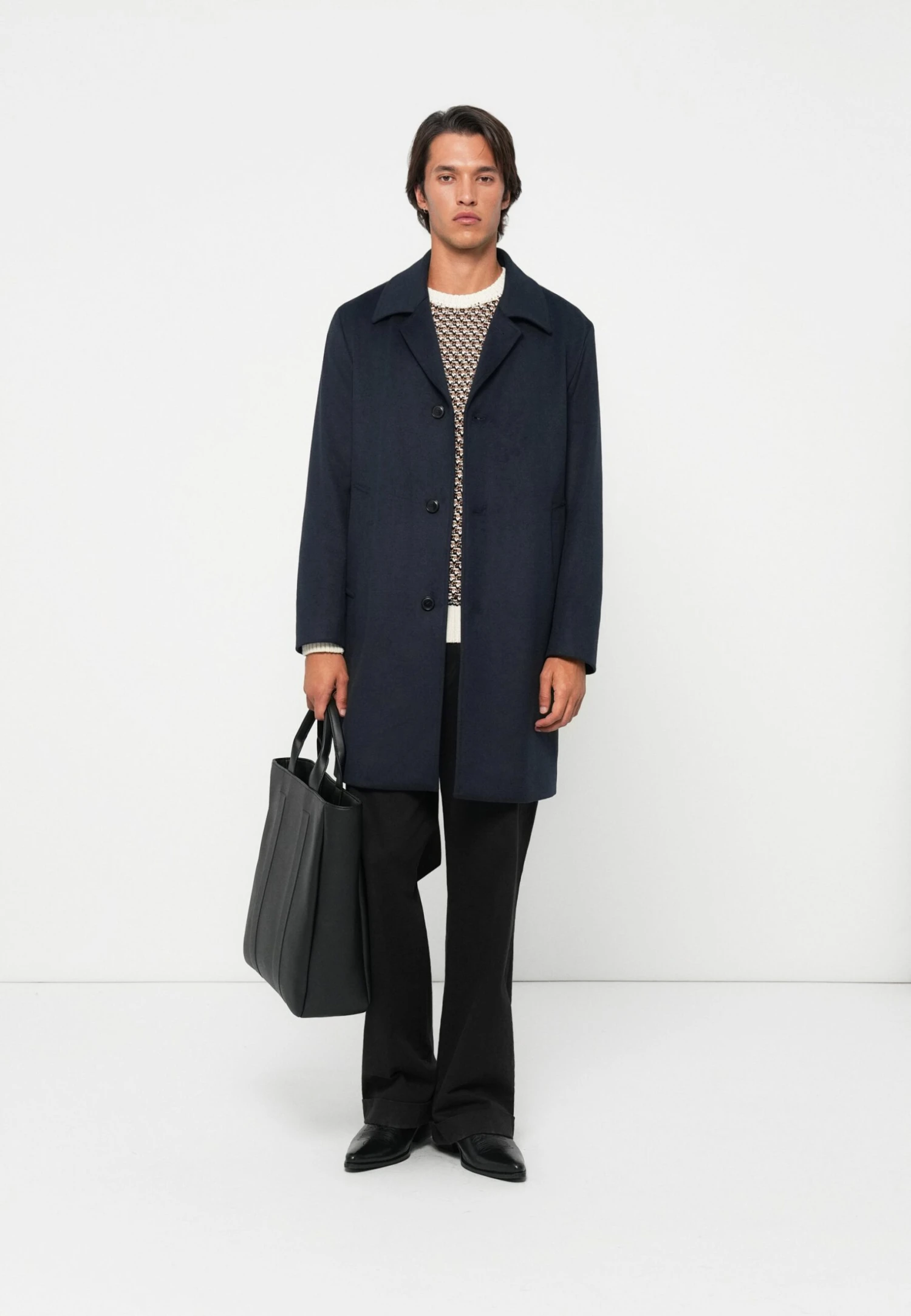 Boss CLARK - Classic Coat - Dark Blue 2 Boss CLARK - Classic Coat - Dark Blue - Image 2