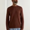 Marc O'Polo Pullover, Crew Neck - Jumper - Crimson Brown