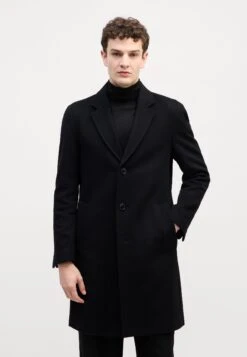Boss HYDE - Classic Coat - Black -Indicode Men Wear Shop 5b3289f535f04d31b21058a0139ef9f7