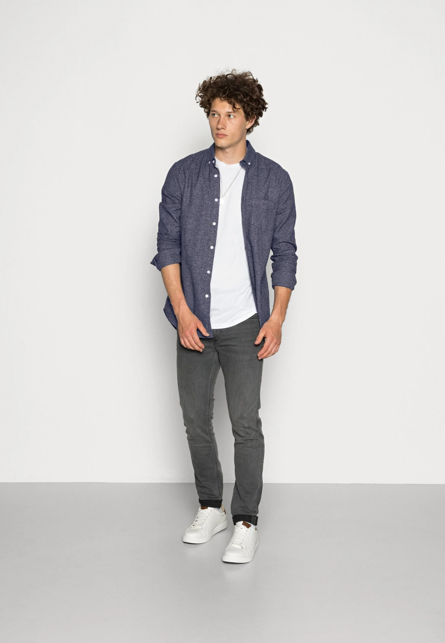 SAMSØE SAMSØE Liam - Shirt - Night Sky Melange 2 SAMSØE SAMSØE Liam - Shirt - Night Sky Melange - Image 2