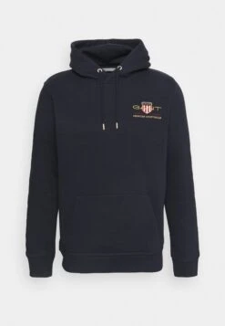 Gant Medium Archive Shield Hoodie - Hoodie - Evening Blue -Indicode Men Wear Shop 5f6aa0618b954228b4e00b653f0b3a12