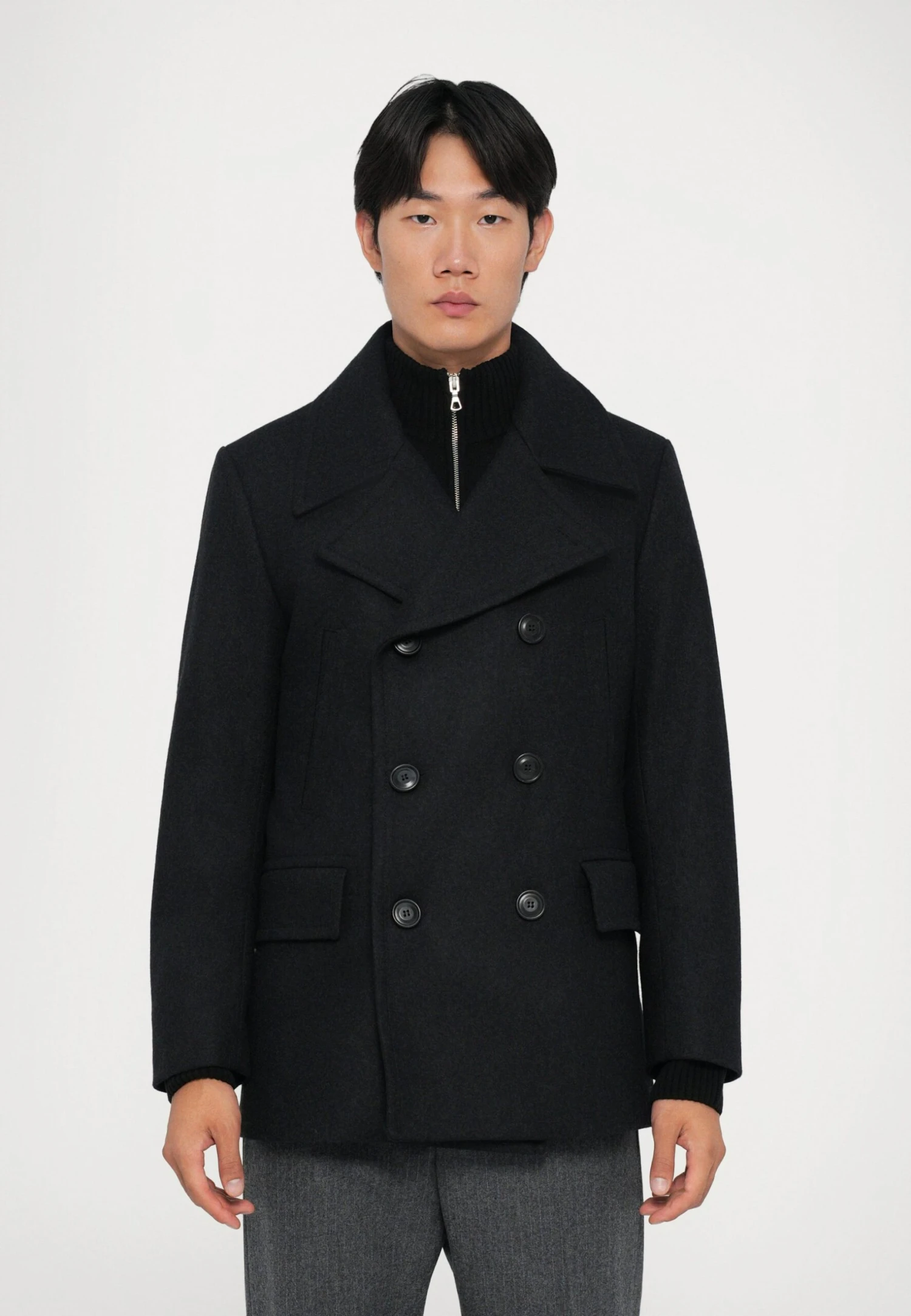 Tiger Of Sweden MAHLER - Short Coat - Charcoal 1 Tiger Of Sweden MAHLER - Short Coat - Charcoal