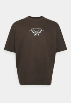 YOURTURN Print T-Shirt - Brown -Indicode Men Wear Shop 65b23aeaf77a4c1e84cd5ce13c000801