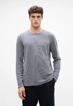 Boss TEMPESTO - Long Sleeved Top - Open Grey -Indicode Men Wear Shop 65d34ca6858d47d6a394efbfb9bddc73