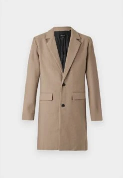 Jack & Jones JJEHARRIS COAT - Classic Coat - Greige -Indicode Men Wear Shop 65d515e074f940949a4e3c6ab56cfb62