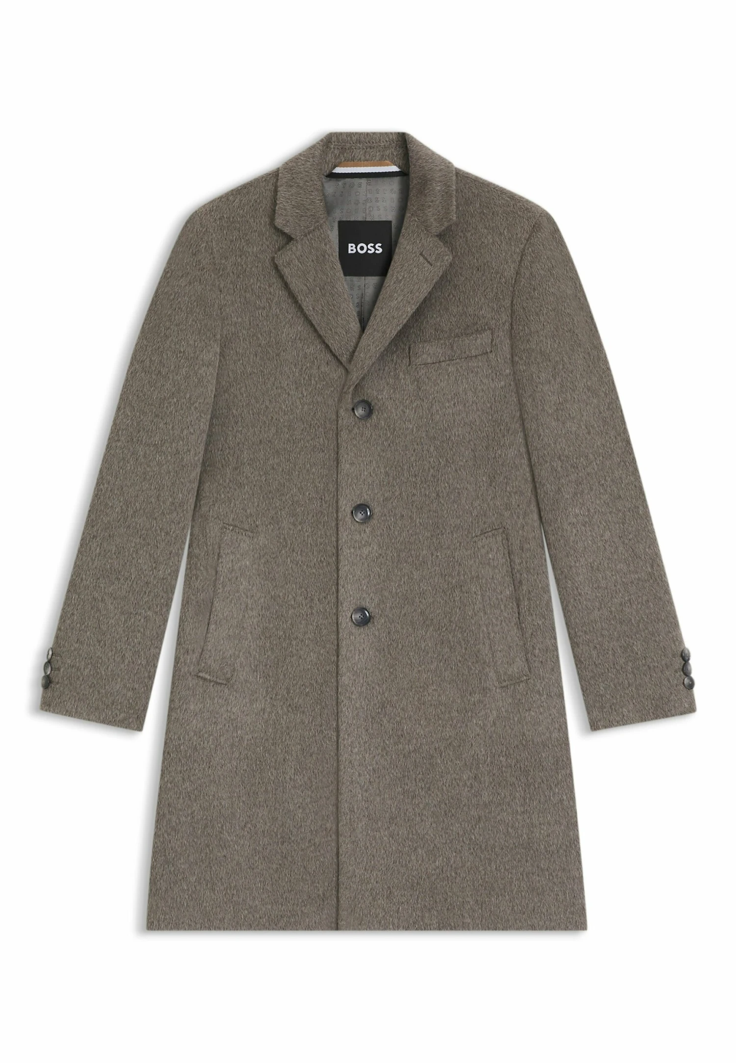Boss Classic Coat - Khaki Two 6 Boss Classic Coat - Khaki Two - Image 6