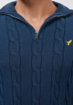 Pier One HALF ZIP - Jumper - Navy -Indicode Men Wear Shop 68ae1c82999a419ba86902fd4a86e27a