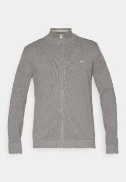 Gant COTTON ZIP CARDIGAN - Cardigan - Deep Forest Green -Indicode Men Wear Shop 68e0f4c02d2949f6a0c464ad4dae5142