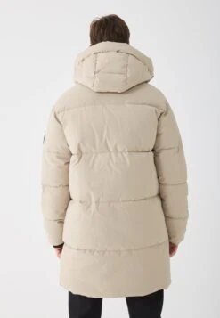 Pier One Winter Coat - Stone -Indicode Men Wear Shop 69e710fd530545e6a9bd0ab4d41b128b