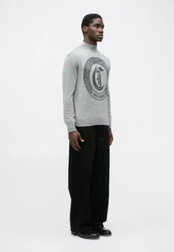 JUST CAVALLI LOGO - Jumper - Grigio Melange -Indicode Men Wear Shop 6b50ef2c44b84cfc8a939c5f36c81397