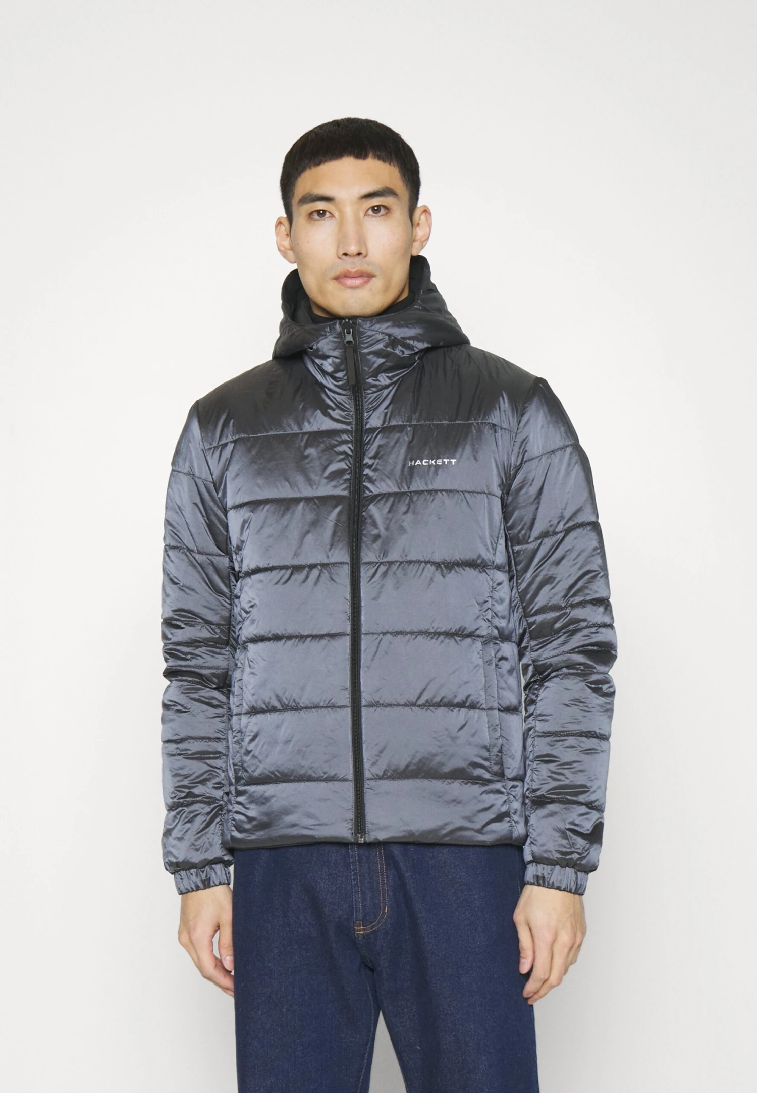 Hackett London Interstellar - Winter Jacket - Black/Grey 4 Hackett London Interstellar - Winter Jacket - Black/Grey - Image 4