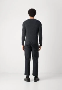 Gant V NECK - Jumper - Dark Charcoal Melange -Indicode Men Wear Shop 6c364a568d4f4d2295e587920921e9f1