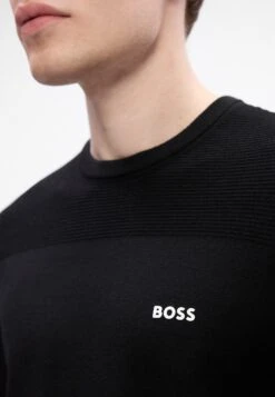 Boss MOMENTUM - Jumper - Black -Indicode Men Wear Shop 6e49df34613447c8b7a5100262655f73