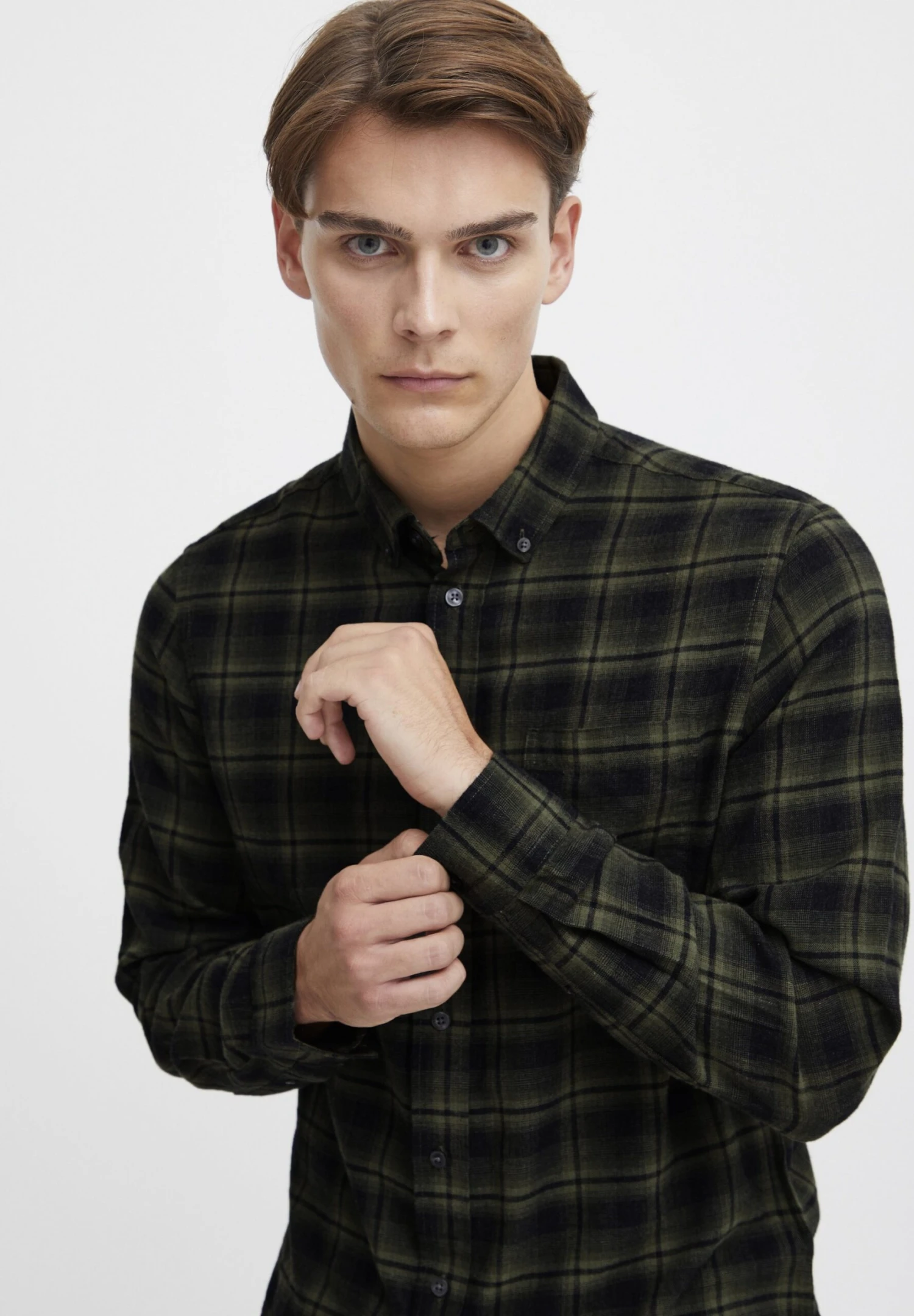 CASUAL FRIDAY CFAton - Shirt - Cypress Melange 4 CASUAL FRIDAY CFAton - Shirt - Cypress Melange - Image 4