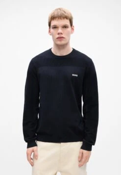 Boss MOMENTUM - Jumper - Dark Blue -Indicode Men Wear Shop 76ebee1fc67942ca833513a1e252250c