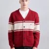 Emporio Armani CARDIGAN - Cardigan - Red/french Oak